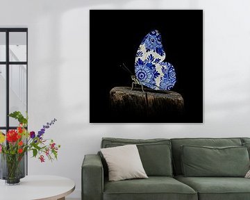 Vlinder delftsblauw van Jessica Berendsen