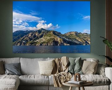 Middellandse Zeekust bij Amalfi aan de Amalfikust in Italië van Rico Ködder