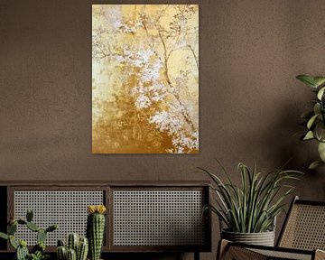 White and gold tree 2 by JBJart Justyna Jaszke