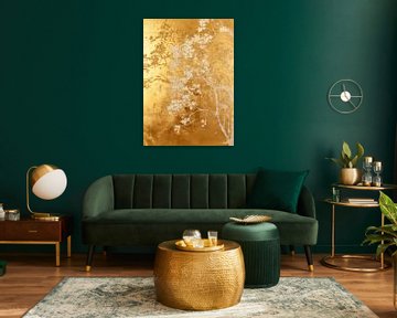 White and gold tree 4 by JBJart Justyna Jaszke