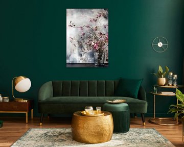 Purple flowers nature art by JBJart Justyna Jaszke