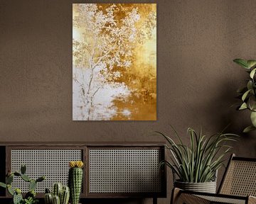 White and gold tree 5 by JBJart Justyna Jaszke