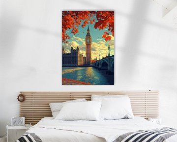Londen Big Ben van R Pevitanada