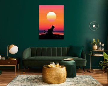 Silhoutte Cat by Rizal Azhari