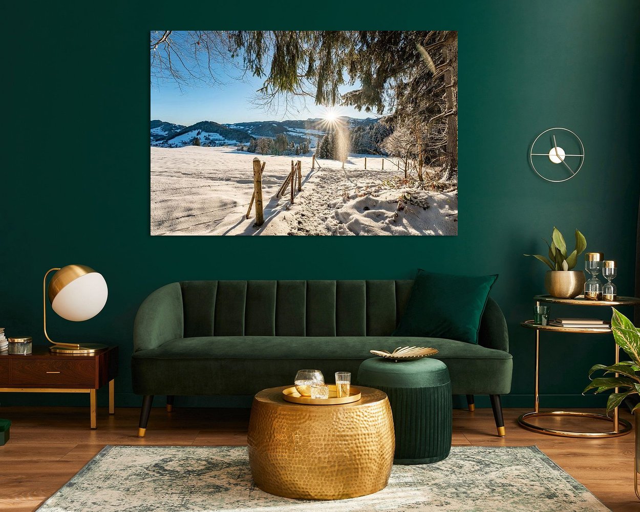 Example of the artwork in a room