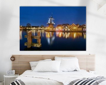 Molen De Adriaan aan de Binnen Spaarne in Haarlem van Ad Jekel