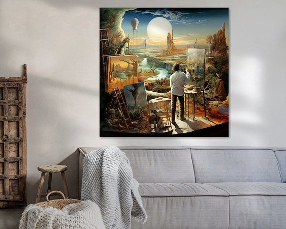 Example of the artwork in a room