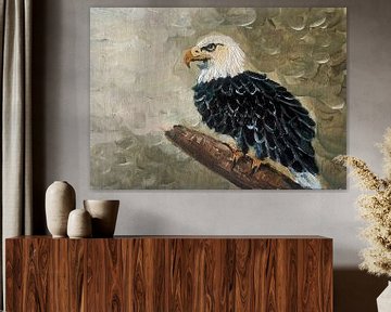 Zeearend schilderij van Krista Kitsz Art