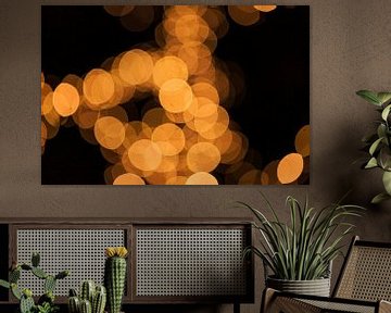 Yellow-orange bokeh against a dark background by Joyce van Dijk Fotografie - fotografiekunst vanuit m'n