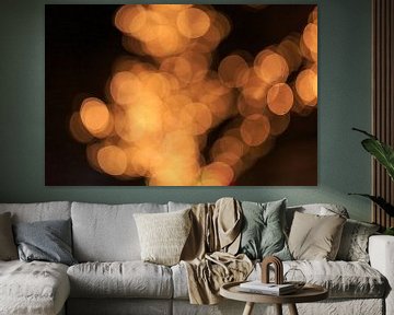 Yellow-orange bokeh against a dark background by Joyce van Dijk Fotografie - fotografiekunst vanuit m'n