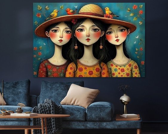 Example of the artwork in a room