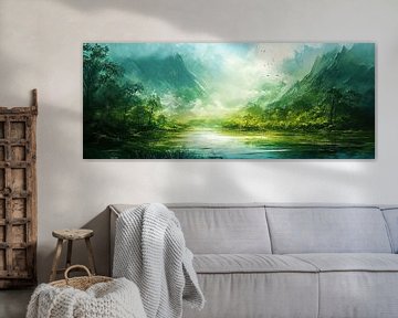 Grüne Berge von Kunst Laune
