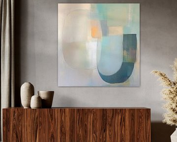 Zachte Blauwe Cirkelvormen van Modern Collection