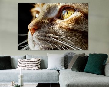 Detailed close-up cat eye by Imperial Art House