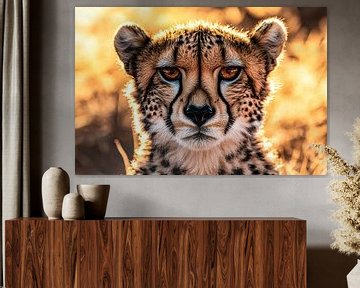 Close-up cheetah savannah light by Imperial Art House