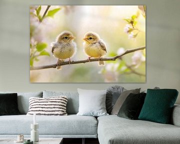 Jonge vogeltjes op een tak van Imperial Art House