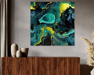 Abstracte vloeiende organische kleuren dynamische energie van gm_designs