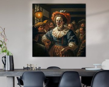 Alte Meister Gasthaus Frau Männer Portrait Niederlande von gm_designs