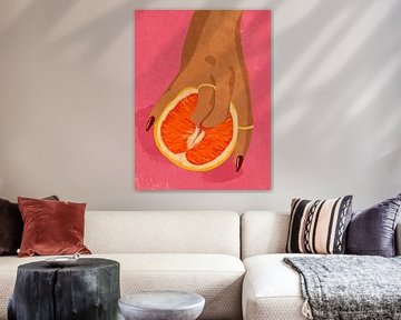 Fruit liefde Roze van Raissa Oltmanns