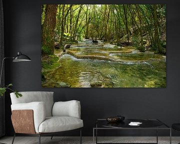 The source of the Huveaune in France