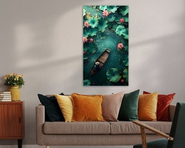 Quiet Navigation Among Lotus Flowers: A Zen escape by But First Framing