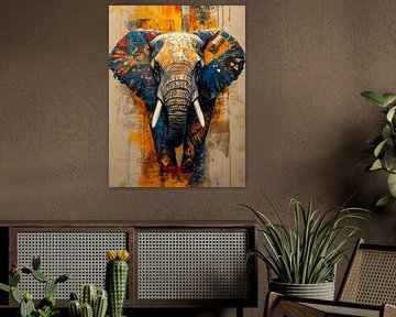 Powerful Elephant: An Artful Ode to the Wilderness by But First Framing