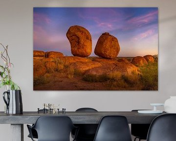 Kings of the Desert - Balanced Rocks of Karlu Karlu (Devil's Marbles in Central Australia) by Joyce van Dijk Fotografie - fotografiekunst vanuit m'n