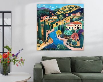 Peaceful Escape Vibrant Days by Abstract Painting