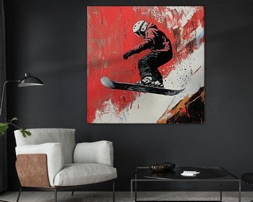 Snowboarder van OMG Art
