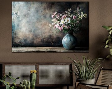 Elegant flower vase in rustic style by Imperial Art House