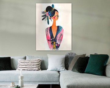 Floral lady by haroulita