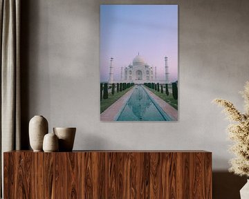 Taj Mahal during sunrise | travel photography print | Agra, India by Kimberley Jekel