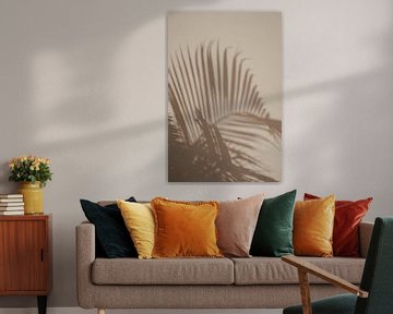 Schaduwen van palm | reisfotografie fine art print | India van Kimberley Jekel