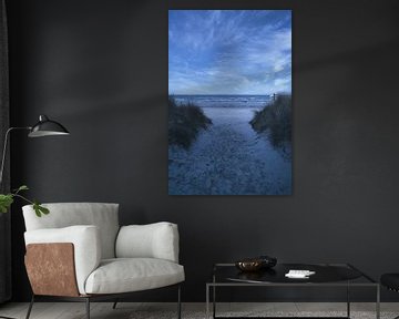 Beach crossing on Usedom with a view of the Baltic Sea by Martin Köbsch