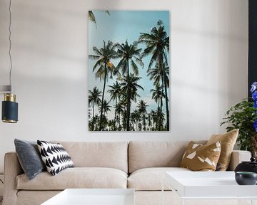 Palmbomen bos | reisfotografie print | Lombok Indonesië van Kimberley Jekel