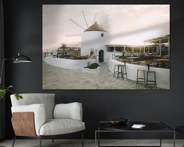 Mill with bar | travel photography print | Koufonisia Cyclades Greece by Kimberley Jekel