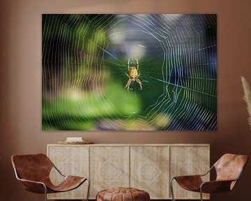 Spinne im Netz
