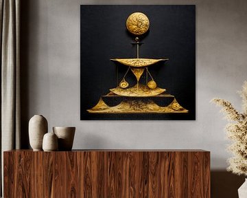 Balance Libra star sign Gold Harmony Meditation by gm_designs