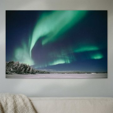 Northern lights | travel photography print | Inari Lapland Finland