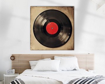 Close up van een LP van Koffie Zwart