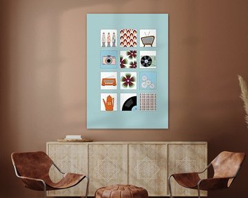 Retro 1960s illustrations collage by Colourful Ways