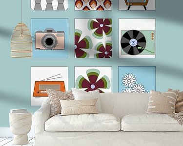 Example of the artwork in a room