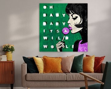 Baby Baby It's A Wild World - Green by Feike Kloostra
