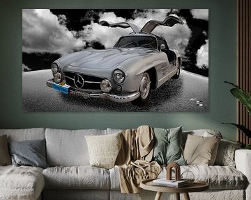 1955 Mercedes-Benz 300 SL 'Sportabteilung' Gullwing (W198) van aRi F. Huber