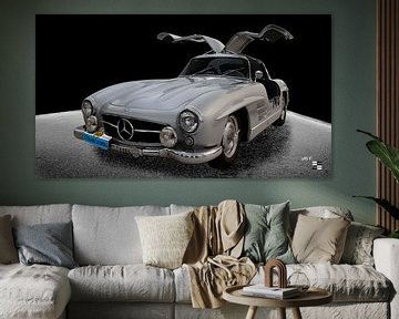 1955 Mercedes-Benz 300 SL 'Sportabteilung' Gullwing (W198) van aRi F. Huber