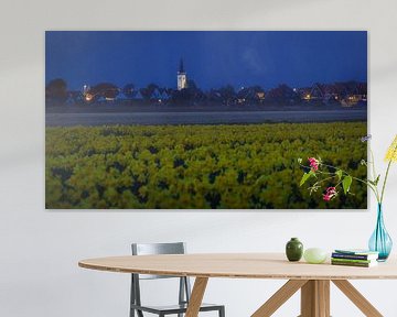 Church of Den Hoorn and Daffodils on Texel. by Justin Sinner Photography (Photographer on Texel)