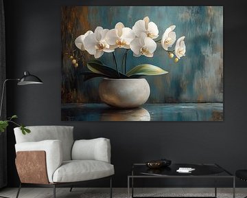 Orchids Still Life Modern by Art Whims