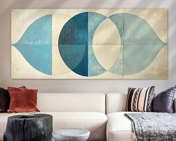 Blue White | Blue Ovals by Modern Collection