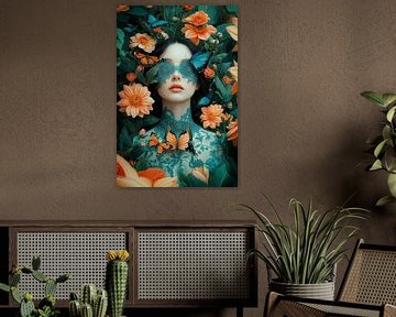 Digitaal Portret, Butterfly Dreams no.1 van Studio BB