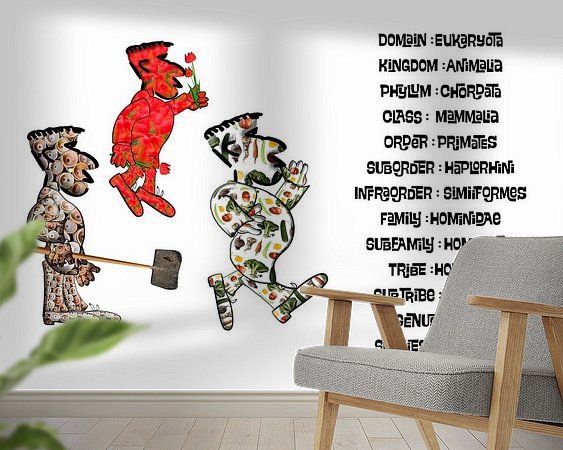 Example of the artwork in a room